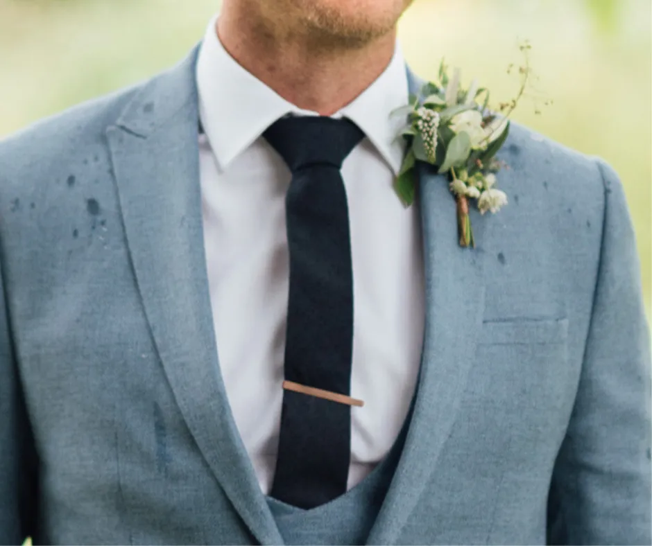 Arthur Navy Blue Wool Tie and Blue & Pink Floral Cotton Pocket Square Set