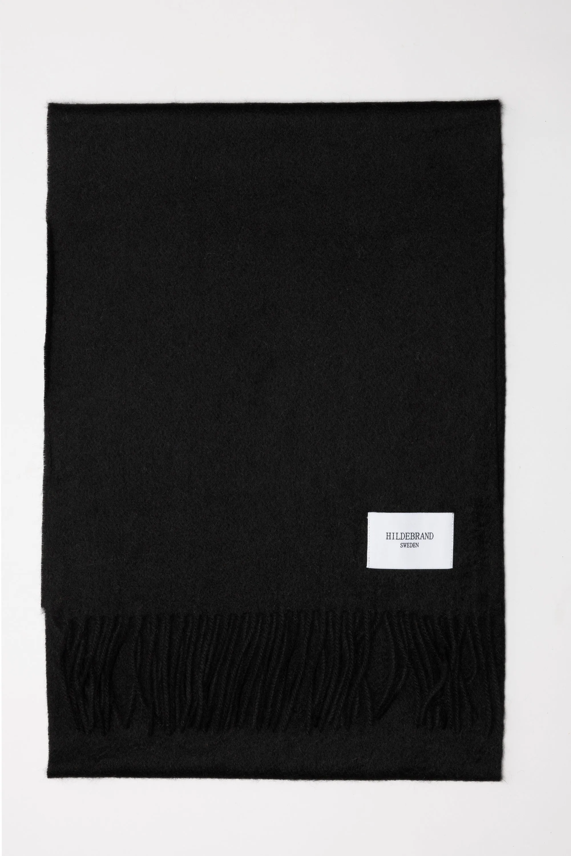 Black Cashmere Woven Scarf Medium