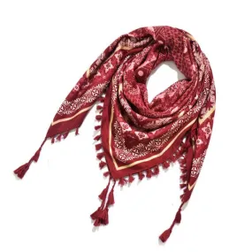 Bohemian Style Knitted Shawl Scarves with Chic Tassels