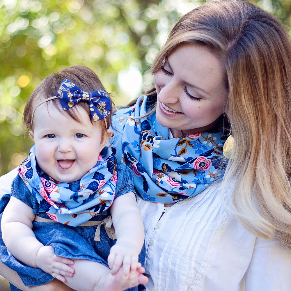 Boy's Necktie / Birch Floral In Periwinkle