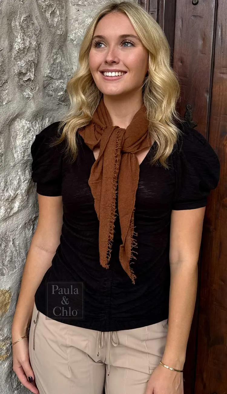 Cashmere Mini Love Scarf - Gingerbread