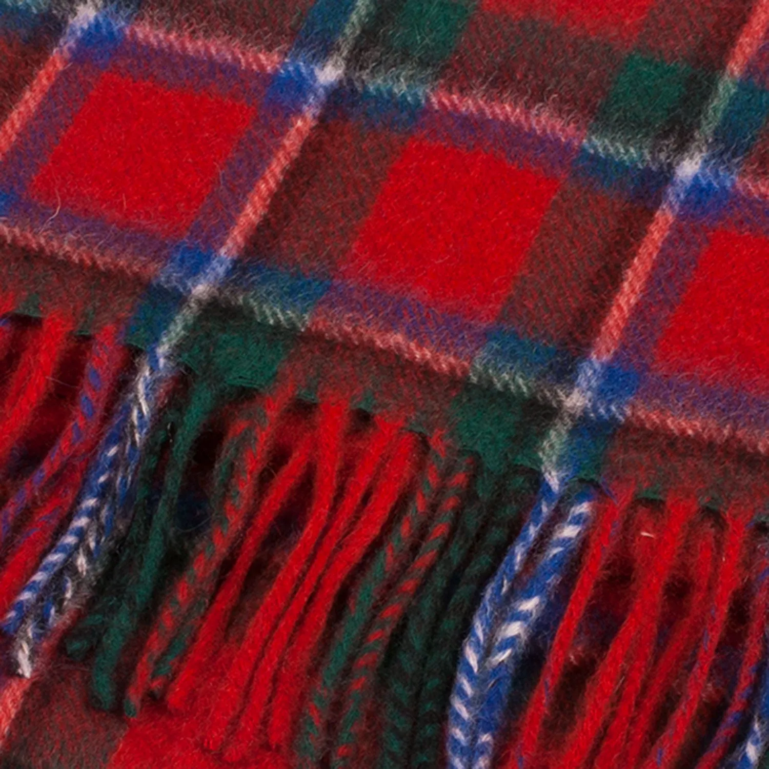 Cashmere Scottish Tartan Clan Scarf  Sinclair Red