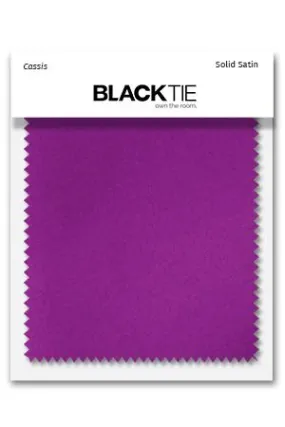 Cassis Luxury Satin Fabric Swatch