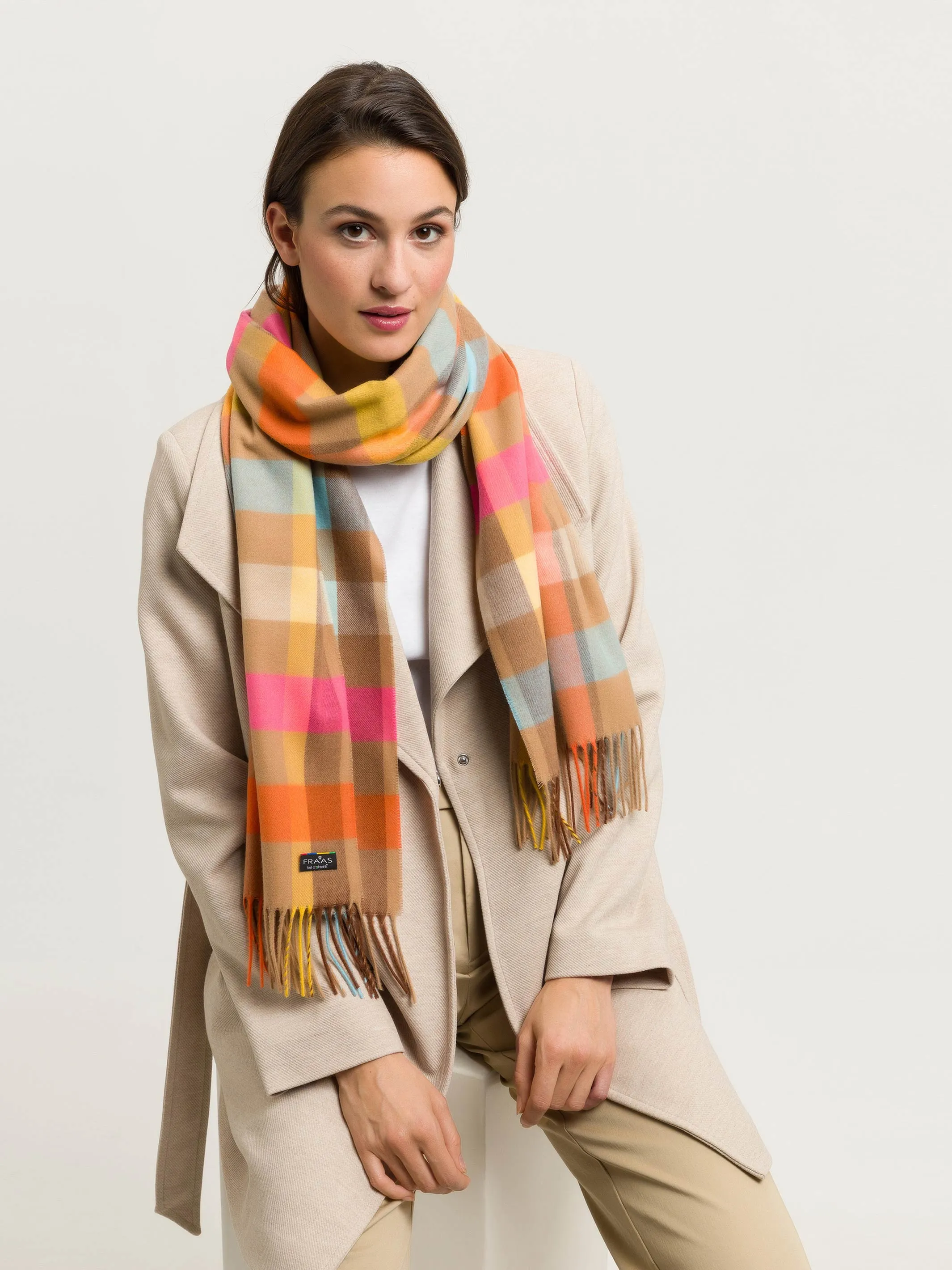 Check Plaid Cashmink Scarf