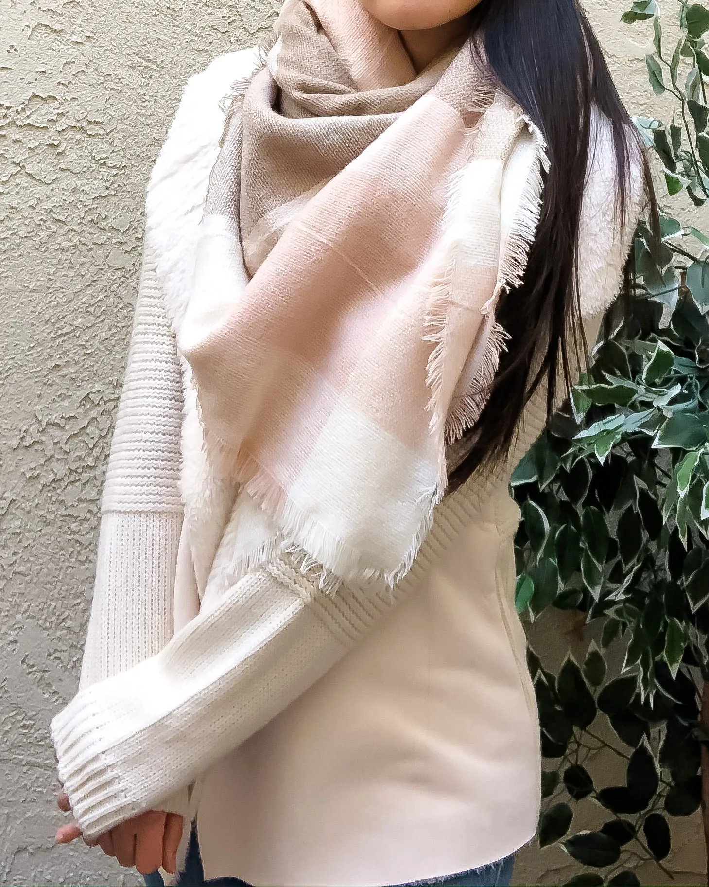 Cozy Days Scarf in Blush