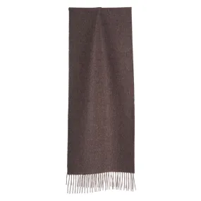 DARK BROWN AND BEIGE DOUBLE-FACE SCARF