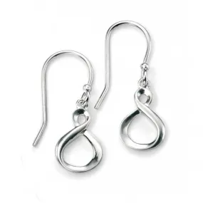 Elements Sterling Silver Infinity Loop Earrings E4897