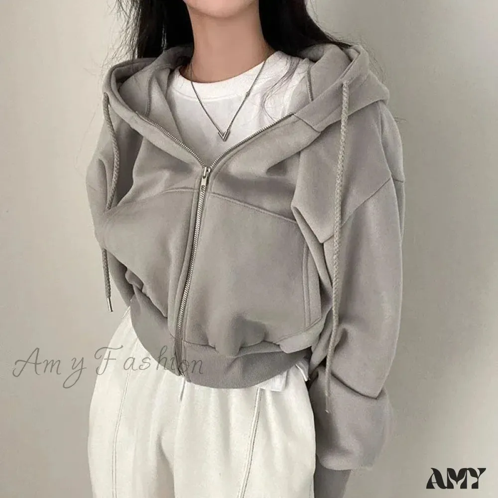 Fashion Elegant Chic Warm Cozy Trendy Comfortable Solid Color Hoodies