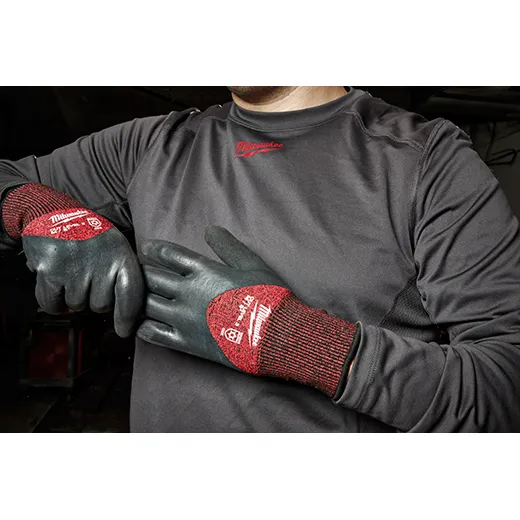 General Purpose Gloves - Milwaukee® Cut Level 3 Winter Dipped Gloves, 48-22-892