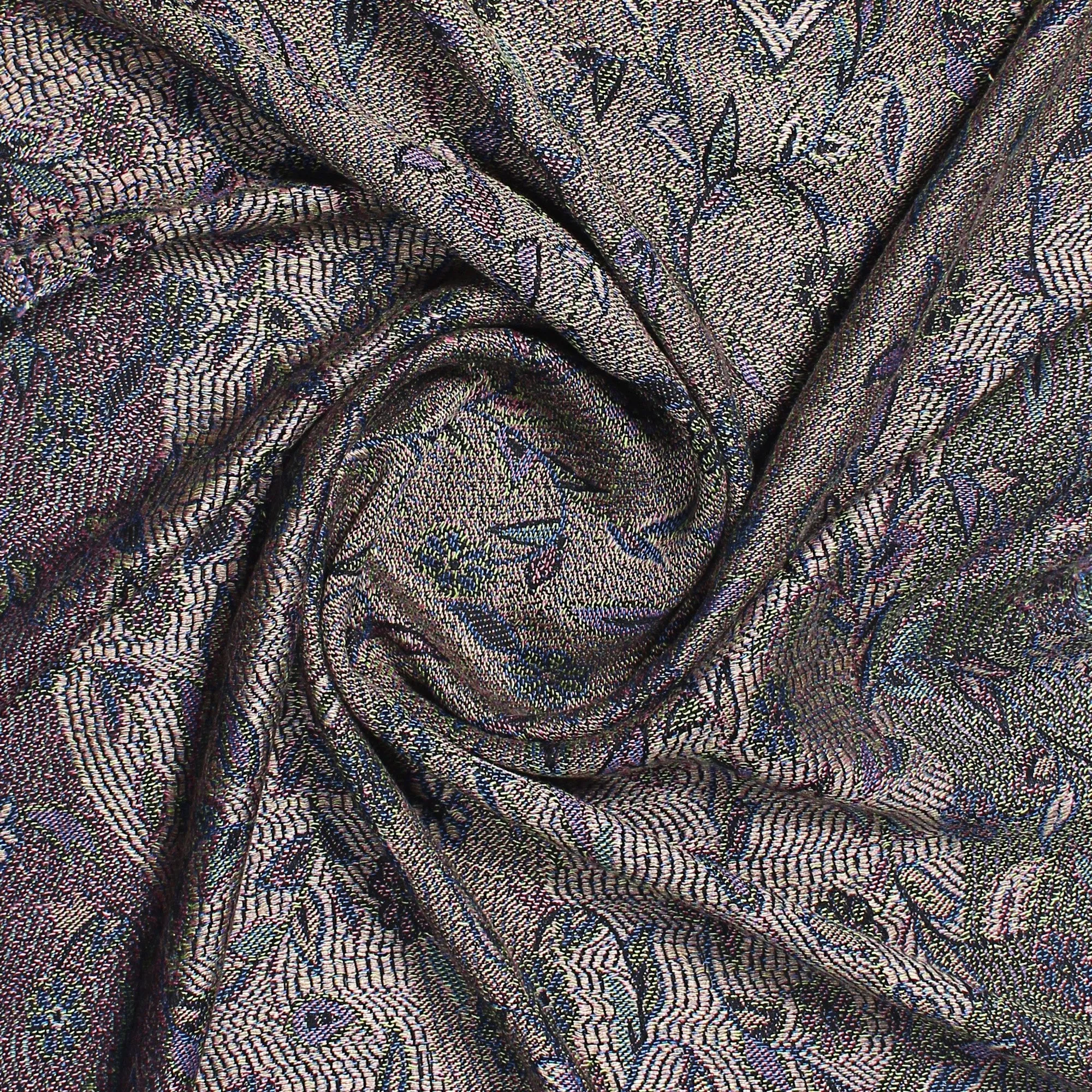 Glistening Paisley Jacquard Scarf