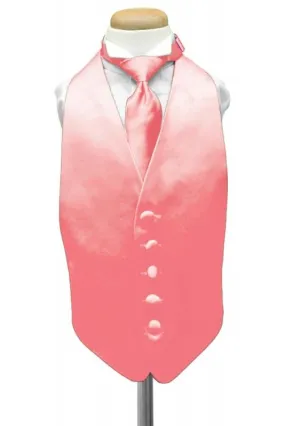 Guava Luxury Satin Kids Tuxedo Vest