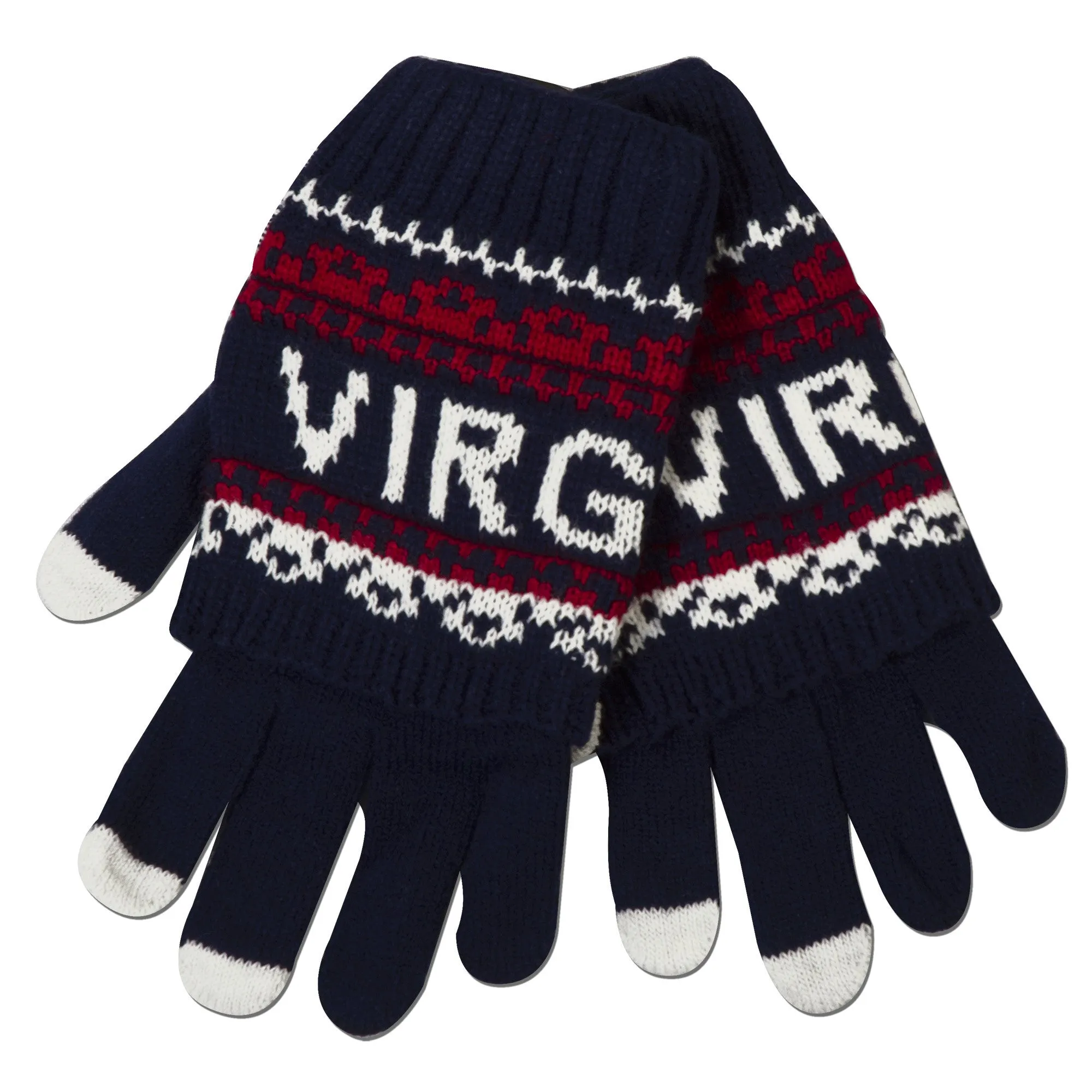 GVVA02 Robin Ruth Knit Gloves - Virginia RED/WHITE/BLUE