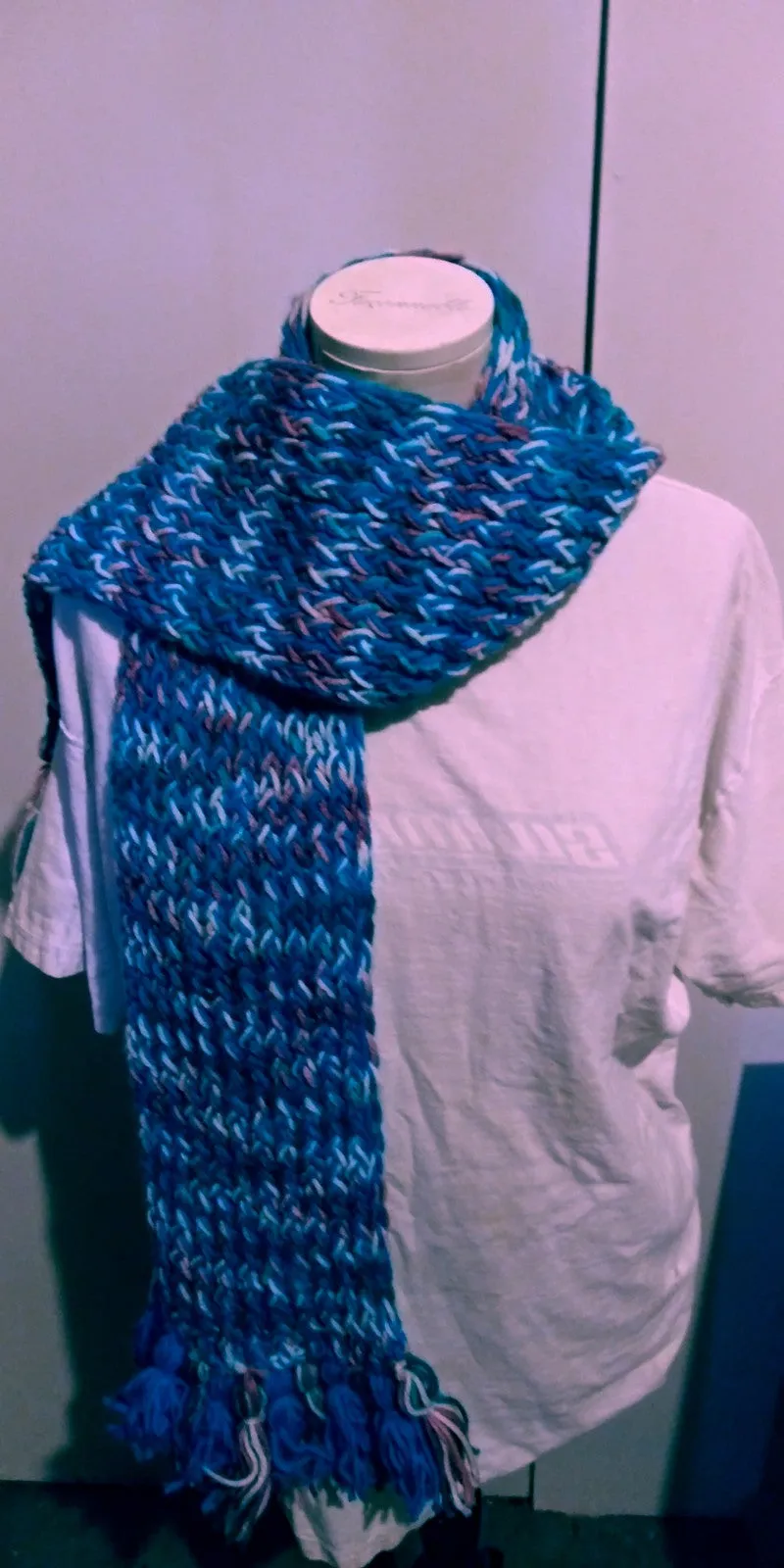 Handmade Beanie n Scarves Sets of Blues, Light Purples, Pinks, and  Whites sold out