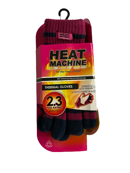 Heat Machine Ladies Thermal Insulated Gloves code 3066 - One Size