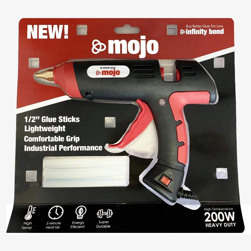 Infinity Bond Mojo Hot Glue Gun - Versatile, Powerful, Light Weight