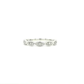 Infinity Diamond Ring with 0.2ctw of Diamonds in 14K White Gold