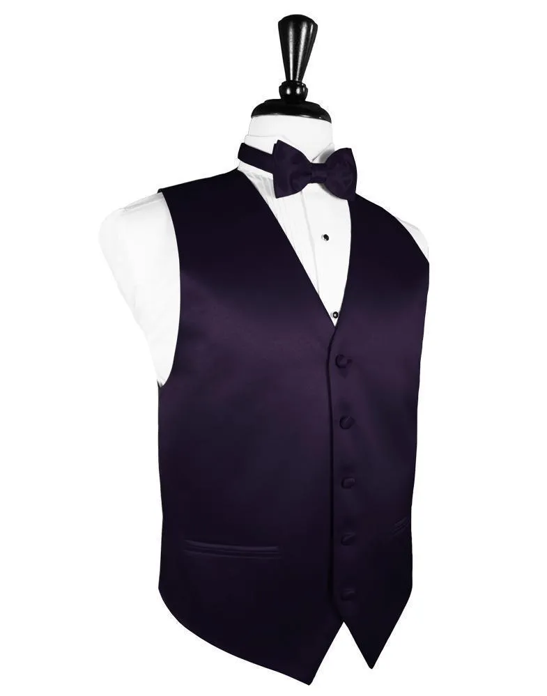 Lapis Luxury Satin Tuxedo Vest