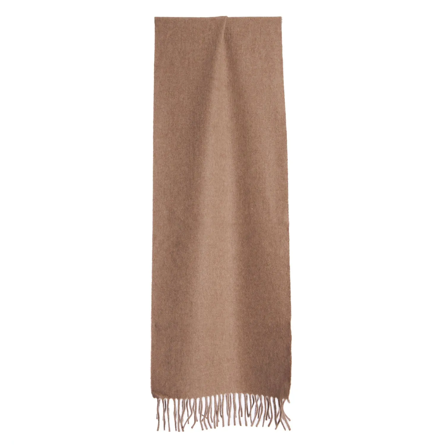 LIGHT BROWN CASHMERE SCARF