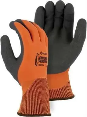 MAJESTIC - Emperor Penguin Winter Lined Nylon Glove with Closed Cell Latex Dip and Sandy Latex Palm