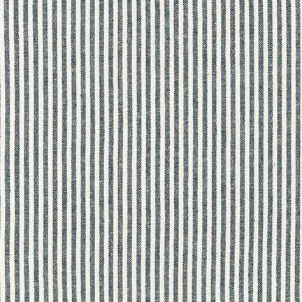 Men's Necktie / Navy Linen Stripe