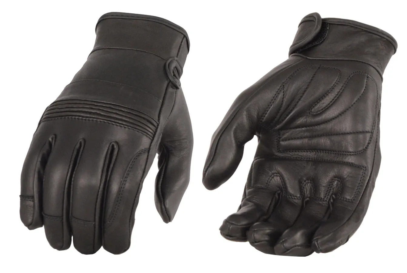 Men’s Premium Leather Riding Glove w/ Gel Pam & Flex Knuckles