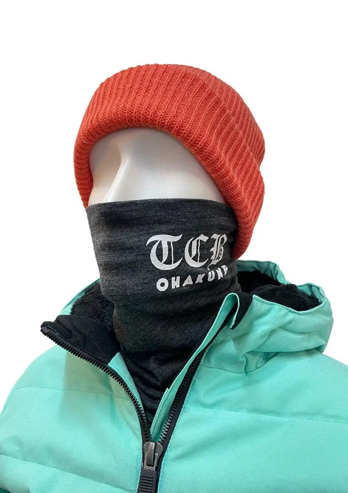 Opus Fresh x TCB Merino Neckwarmer - Youth - Charcoal