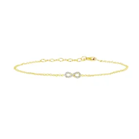 Petite Infinity Chain Diamond Bracelet