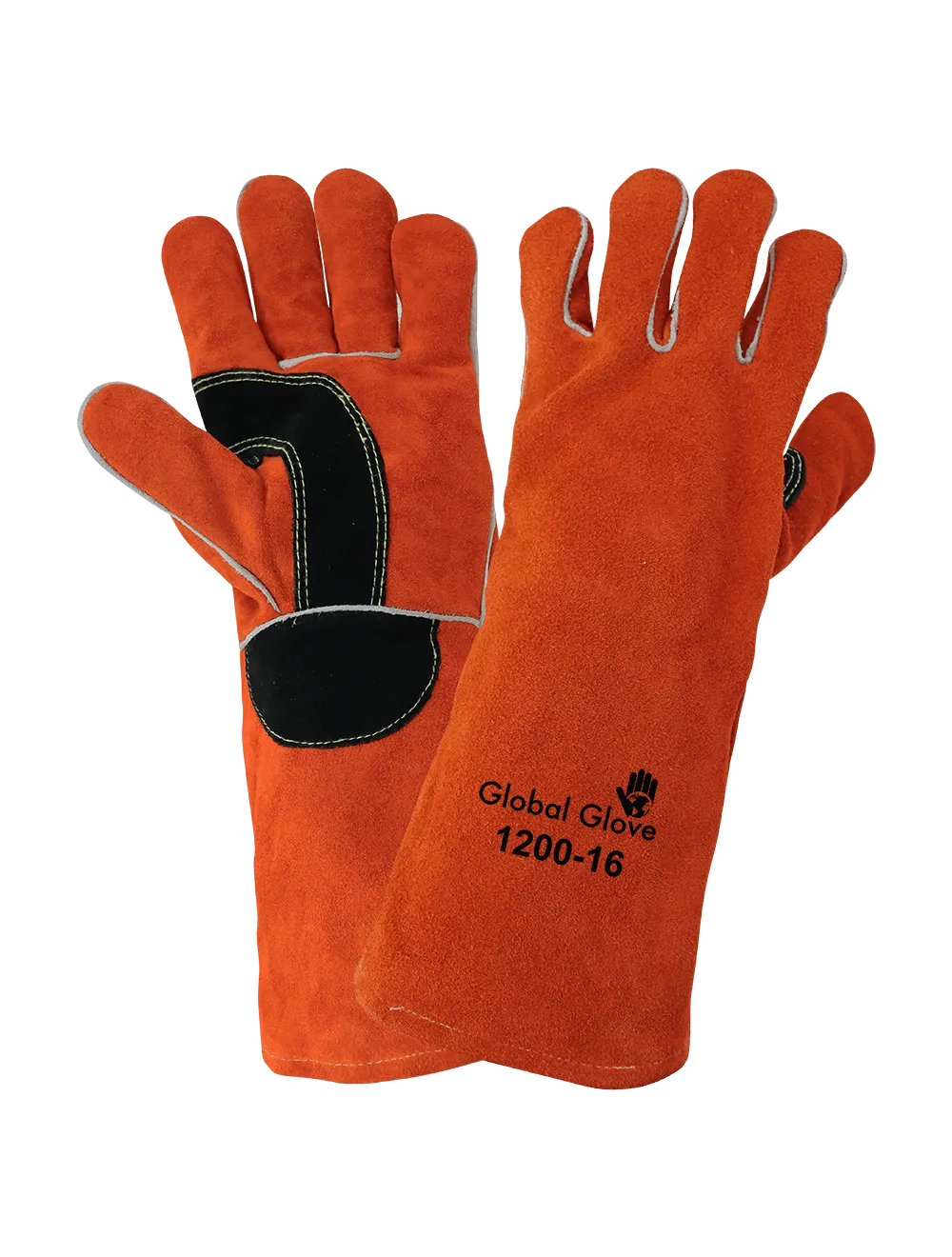 Premium-Grade Split Cowhide Welding Gloves - 1200-16