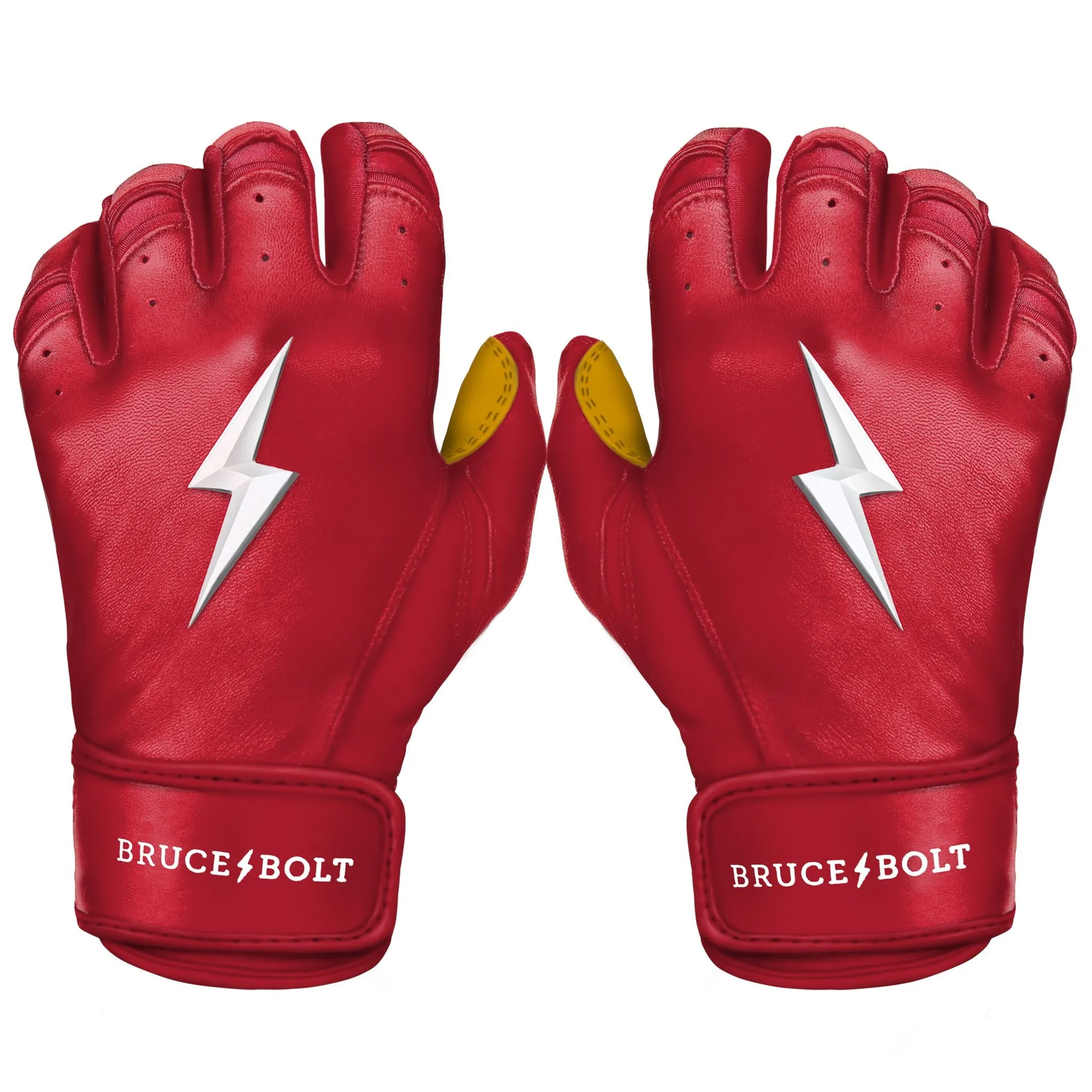 PREMIUM PRO Short Cuff Batting Gloves | RED