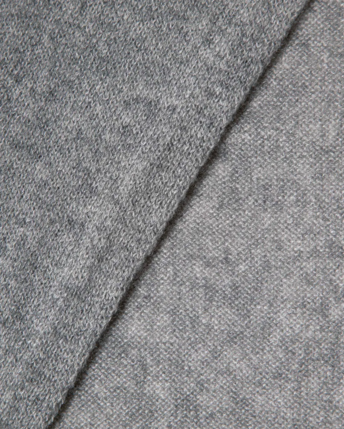 Pure Cashmere Plain Knit Scarf Medium Grey