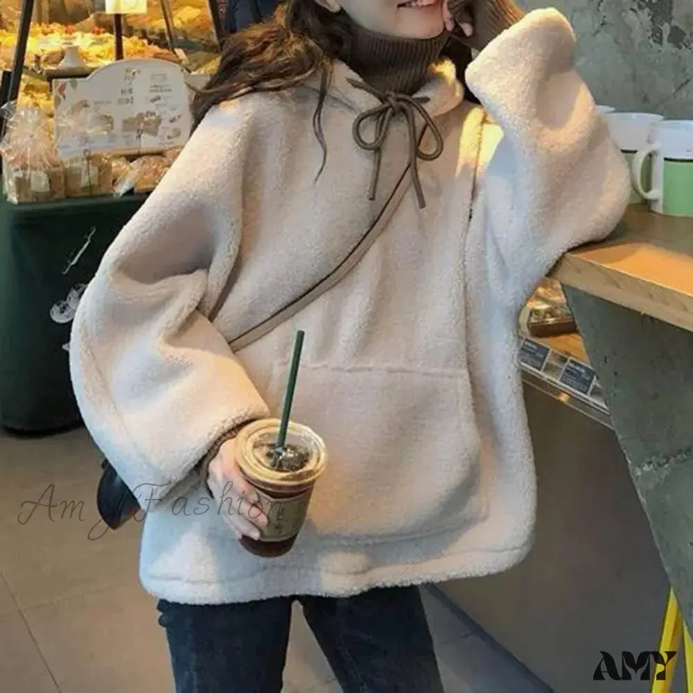 Solid Color Loose Cozy Comfortable Trendy Stylish Chic Hoodies