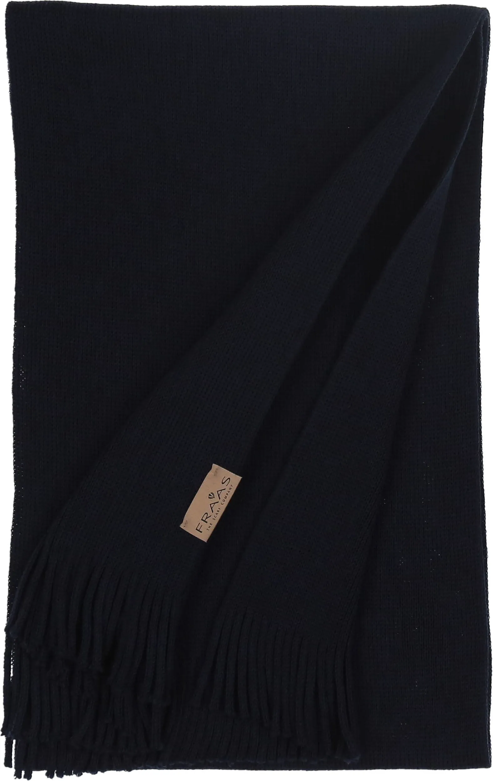 Solid Wool Raschel Knit Scarf