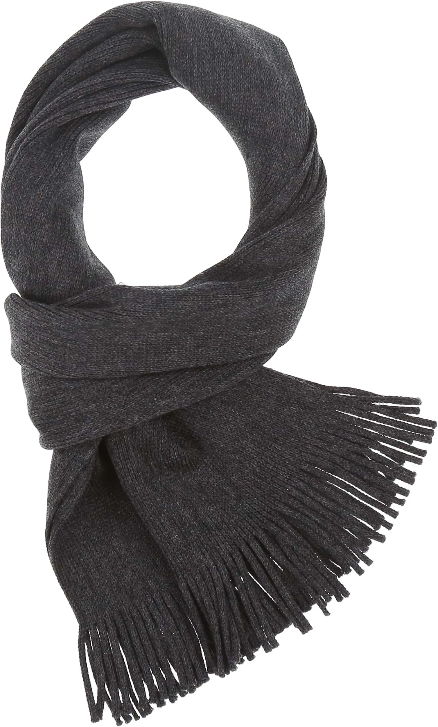 Solid Wool Raschel Knit Scarf