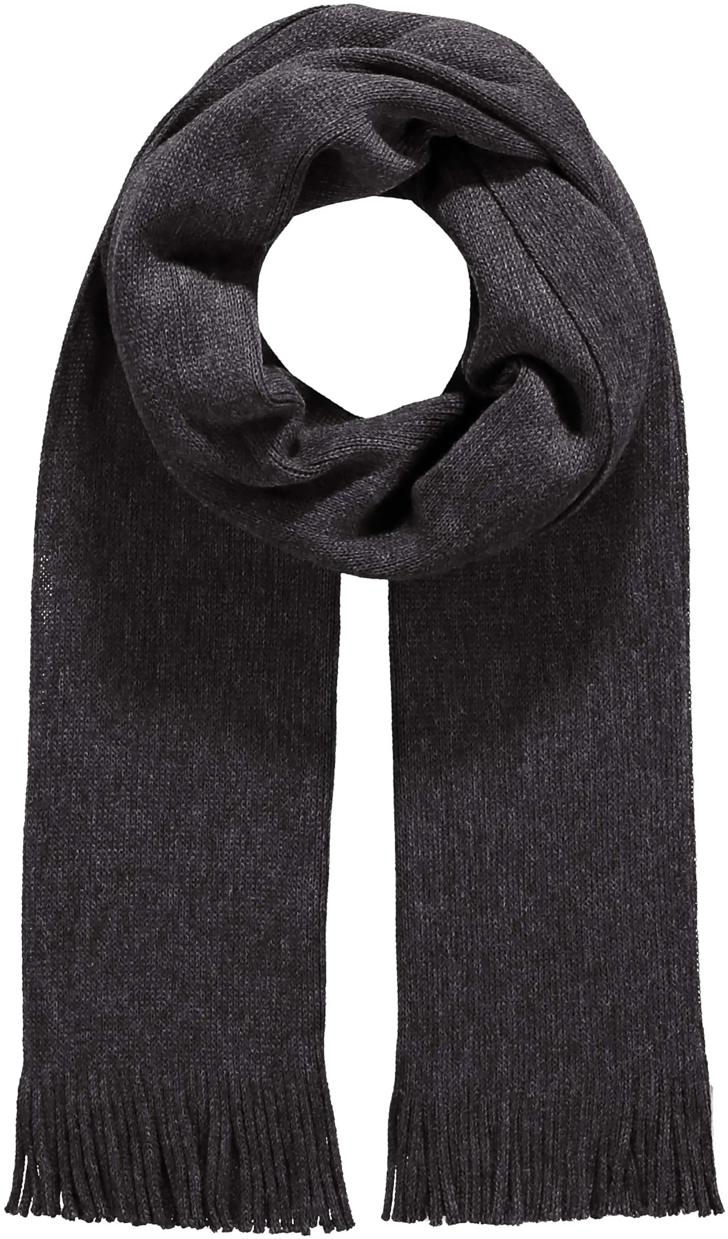 Solid Wool Raschel Knit Scarf