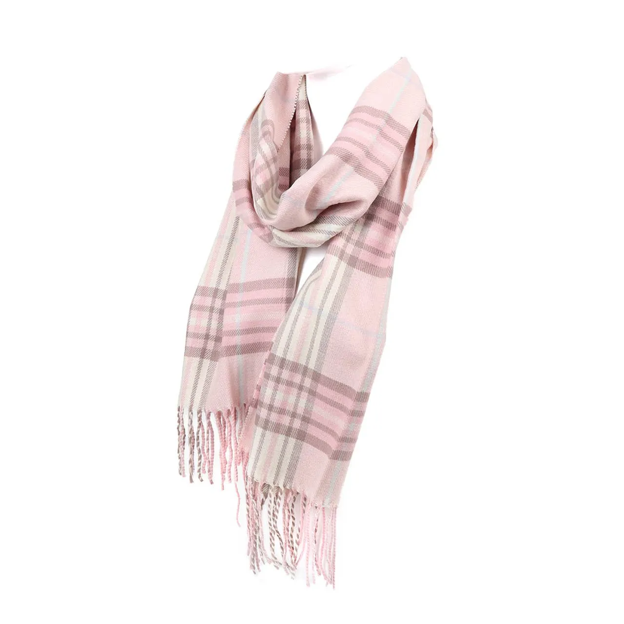 Unisex Acrylic Plaid Cashmere Feel Winter Scarves