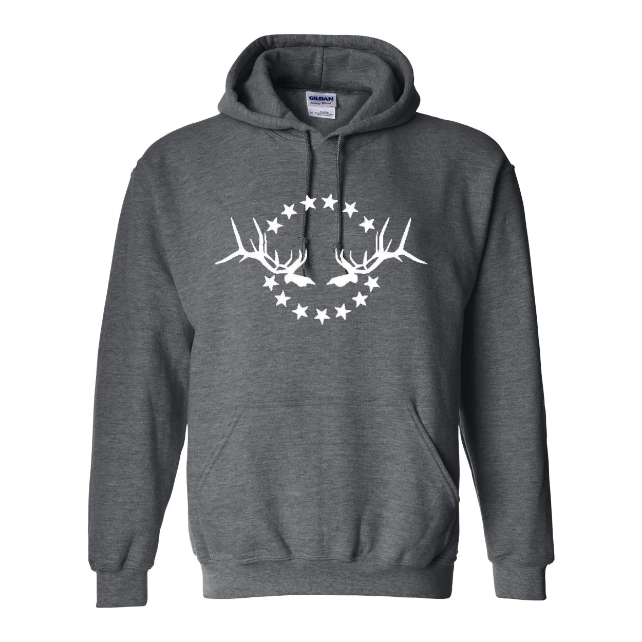 Unisex Hooded Sweatshirt: Simple White Logo