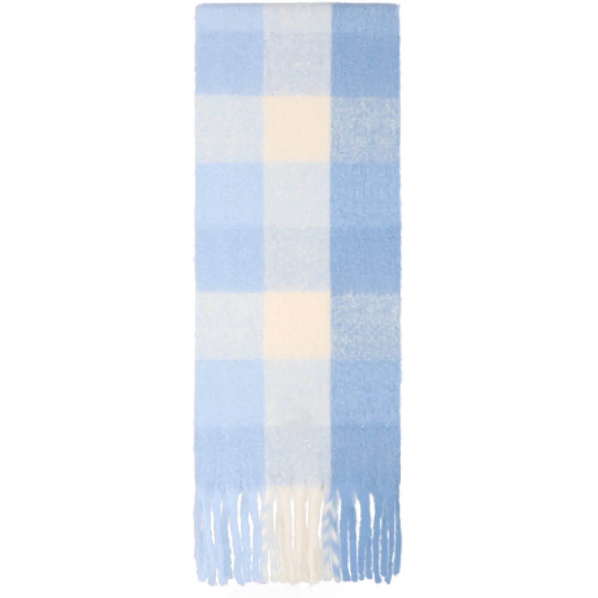 Wool Scarf Women Winter Pure Color Soft Mohair Thick Warm Long Muffler Scarf