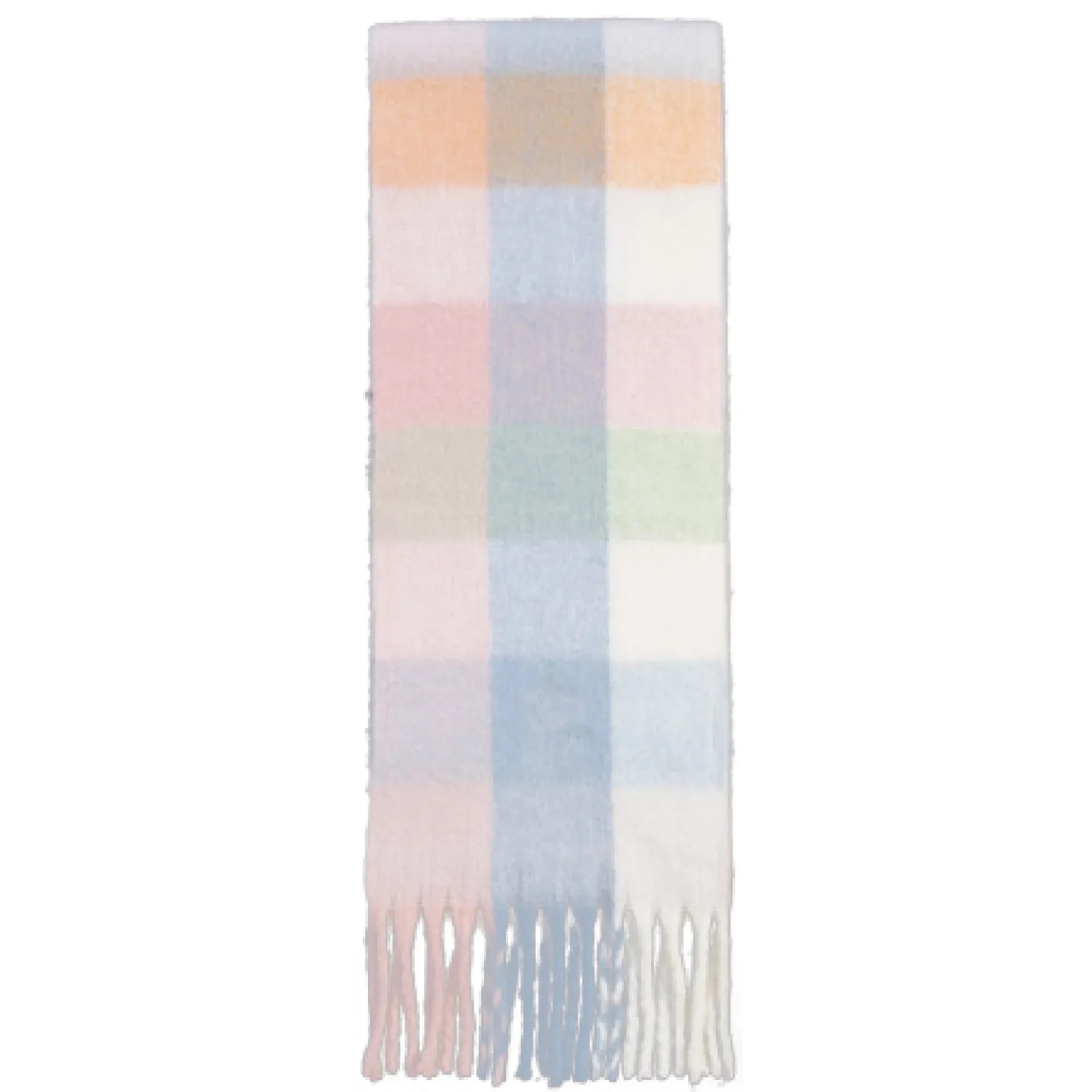 Wool Scarf Women Winter Pure Color Soft Mohair Thick Warm Long Muffler Scarf